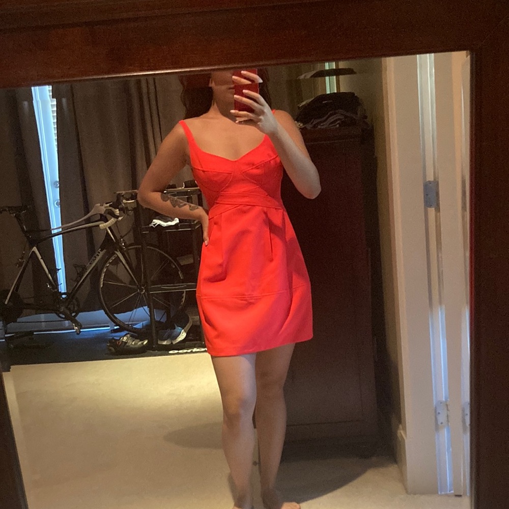 Nanette Lepore BNWT hot pink dress with pockets size s